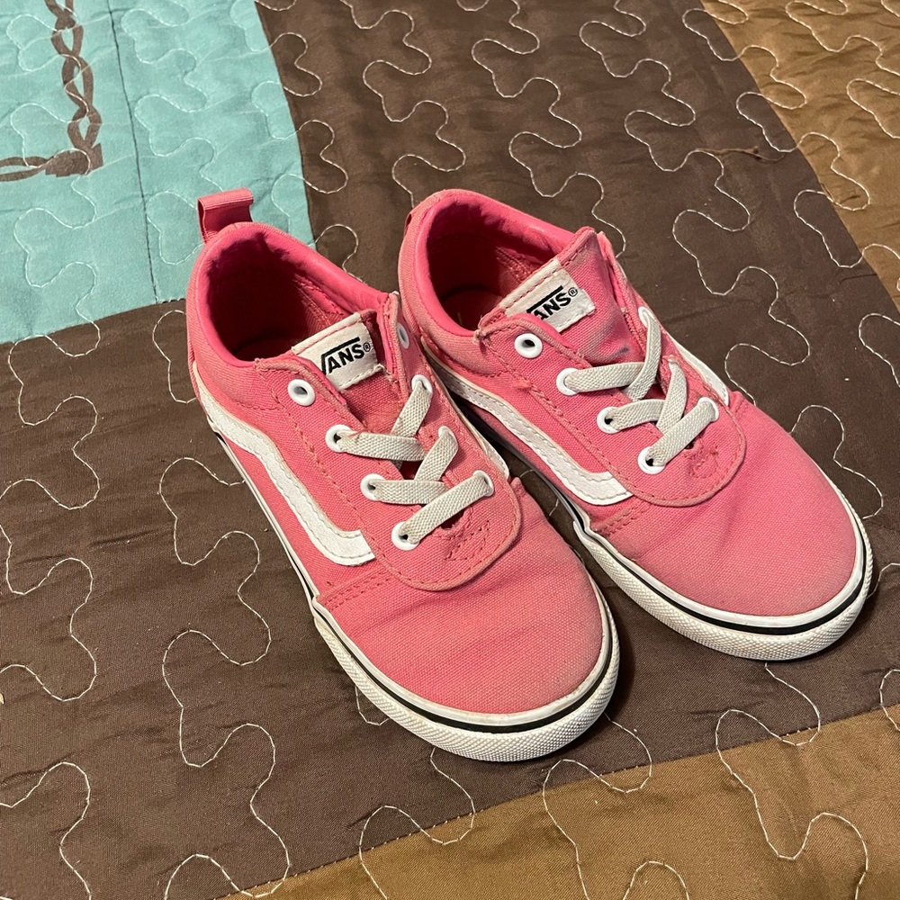 Vans Kids Sneakers in Pink and White